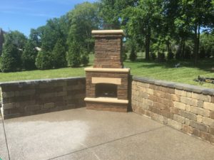 Franklin outdoor fireplaces